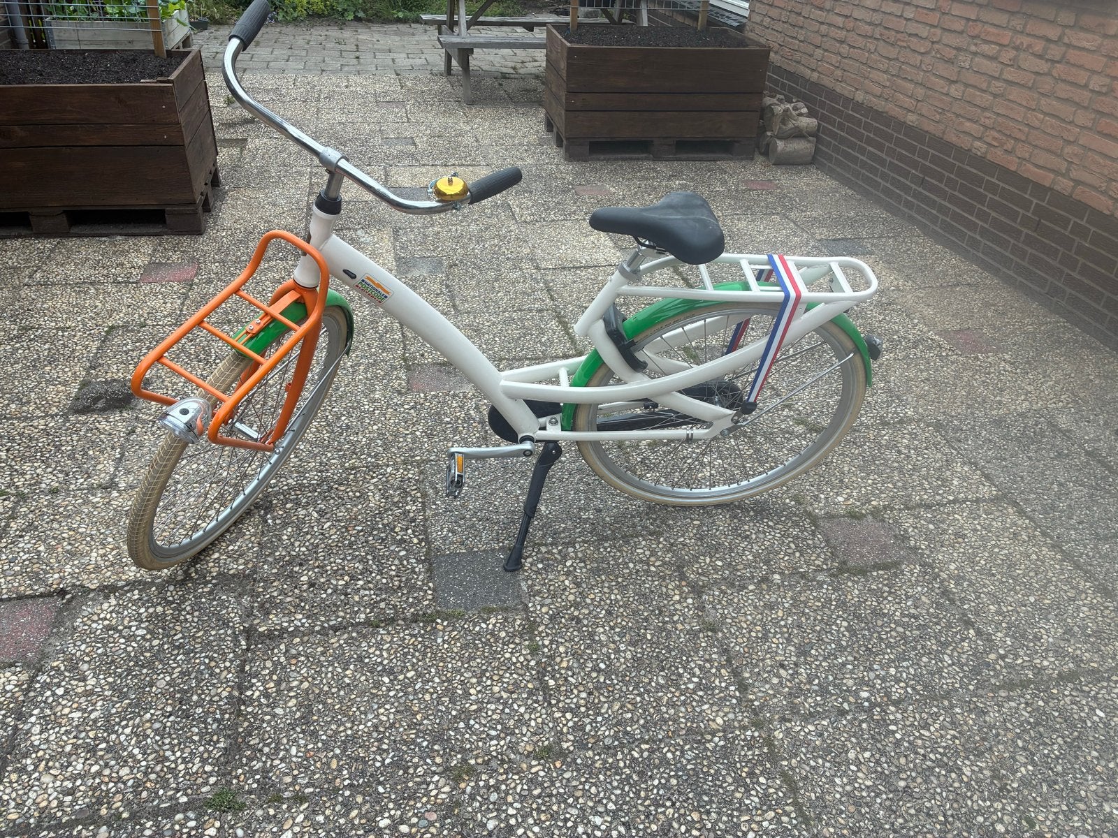 Postcodeloterij damesfiets met voordrager en b, Terugtraprem, 50 tot 53 cm, Ophalen, Overige merken
