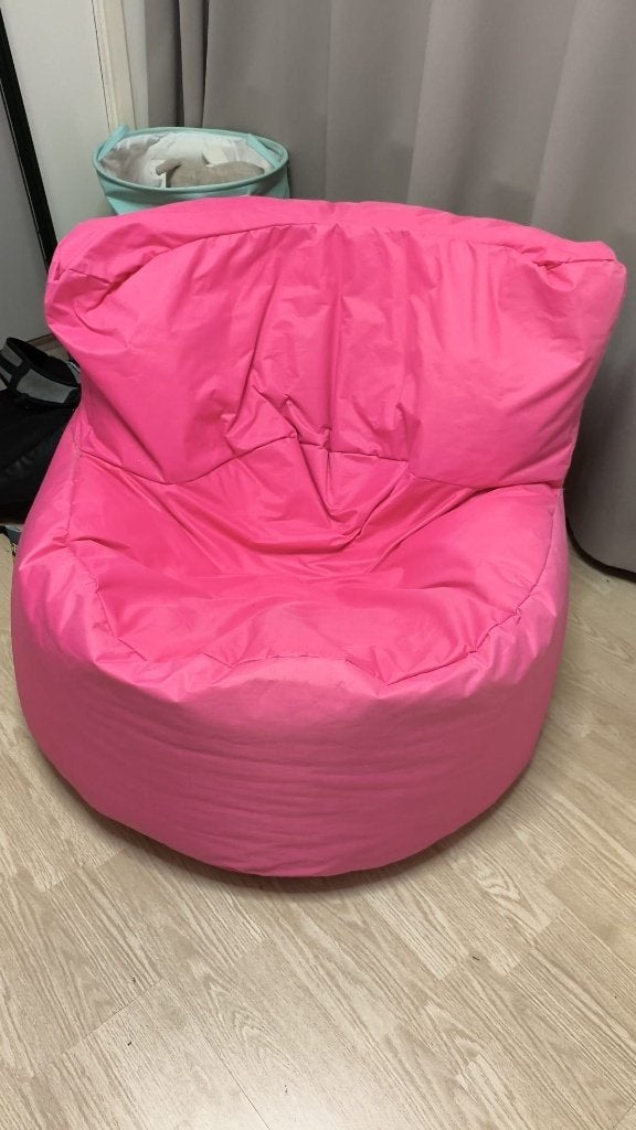 Roze zitzak, merk ploff, Huis en Inrichting, Zitzakken, Ophalen, Zo goed als nieuw, Roze, Zitzak