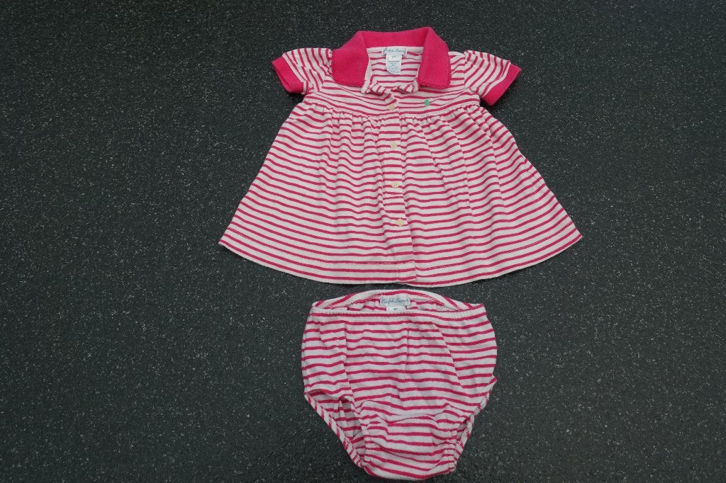 Ralph Lauren jurkje.   6  maanden, Kinderen en Baby's, Babykleding | Maat 68, Jurkje of Rokje, Zo goed als nieuw, Ralph Lauren