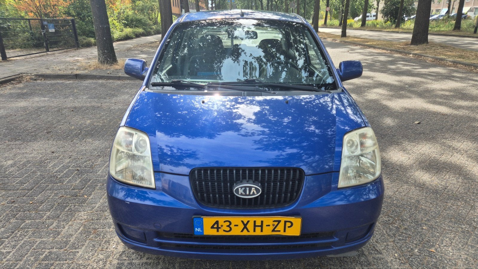 Kia Picanto 1.0 2007 Blauw, Auto's, Voorwielaandrijving, 836 kg, 4 cilinders, 61 pk