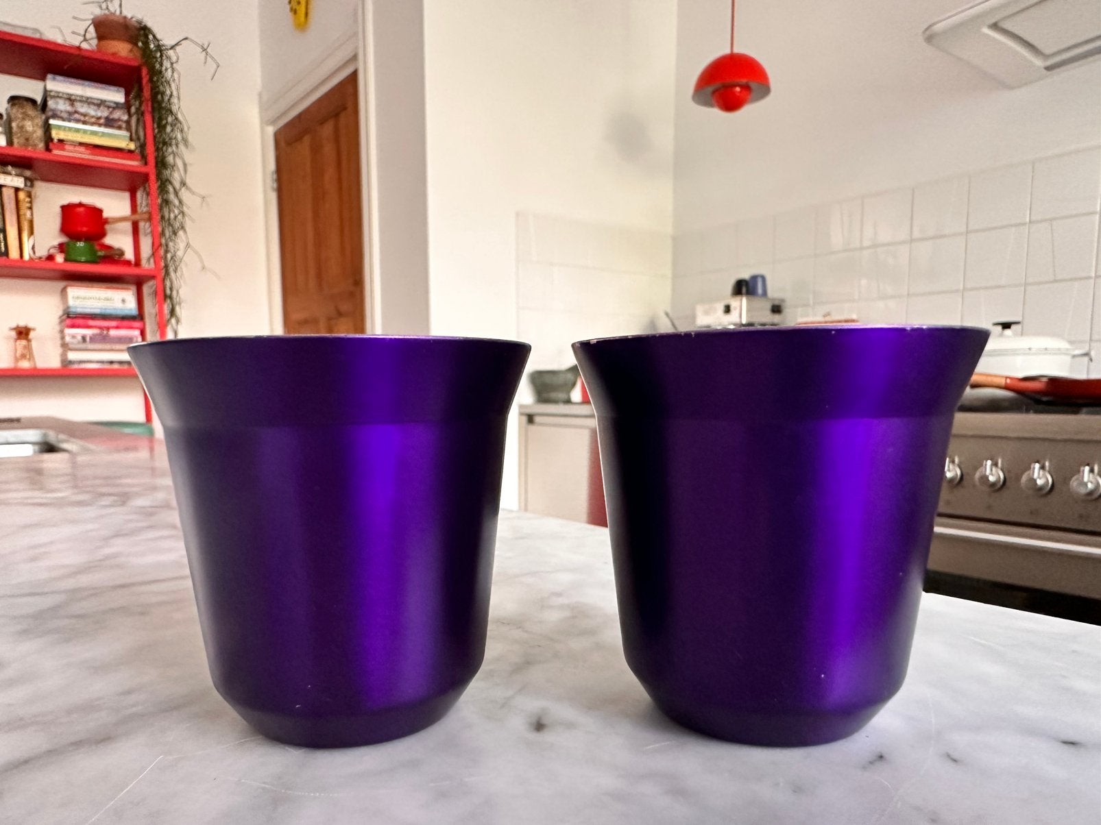 Nespresso Pixie Espressokopjes Arpeggio 5.5 Set Paars, Huis en Inrichting, Keuken | Servies, Ophalen of Verzenden, X, Overige stijlen