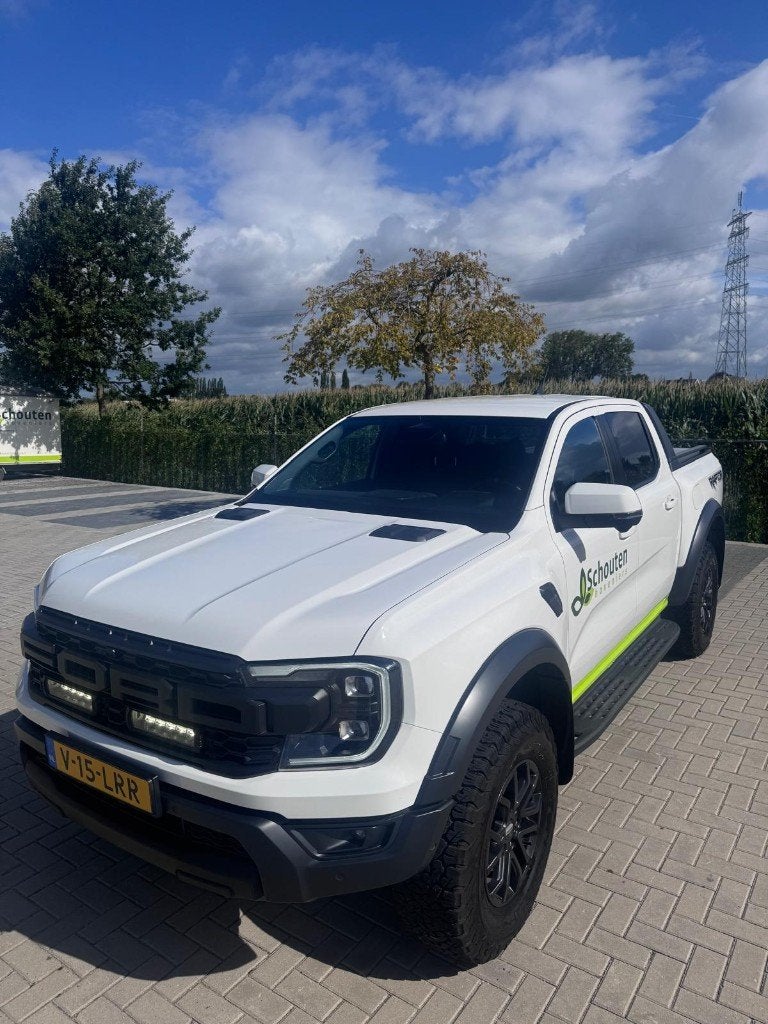 Ford Ranger Raptor 2024, €47500,-- ex btw (BTW verrekenbaar), Auto's, Automaat, 2500 kg, Wit, Leder