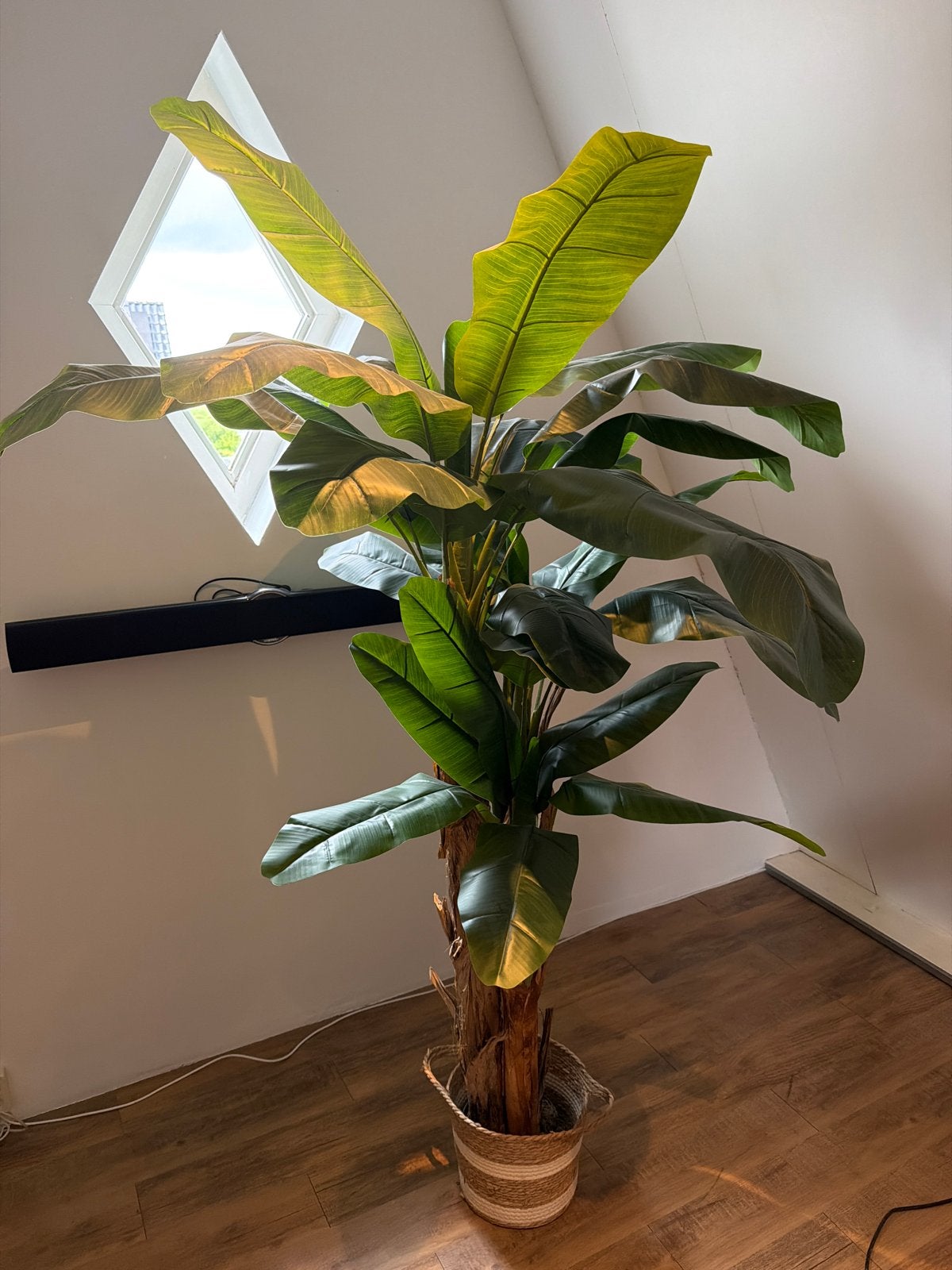 Grote Kunst Bananenplant., Ophalen, Binnen, Kunstplant, Kunststof