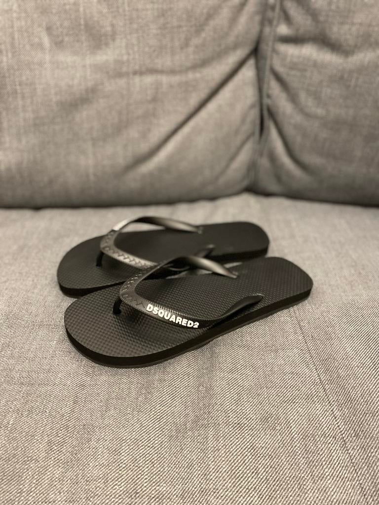 Dsquared2 slippers zwart, Verzenden, Nieuw, Zwart, Slippers