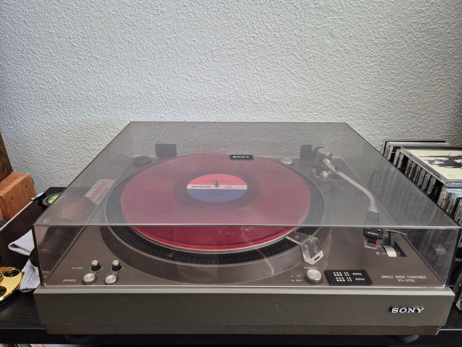 Sony PS-4750 Direct Drive Platenspeler met Nagoaka JT-511, Ophalen