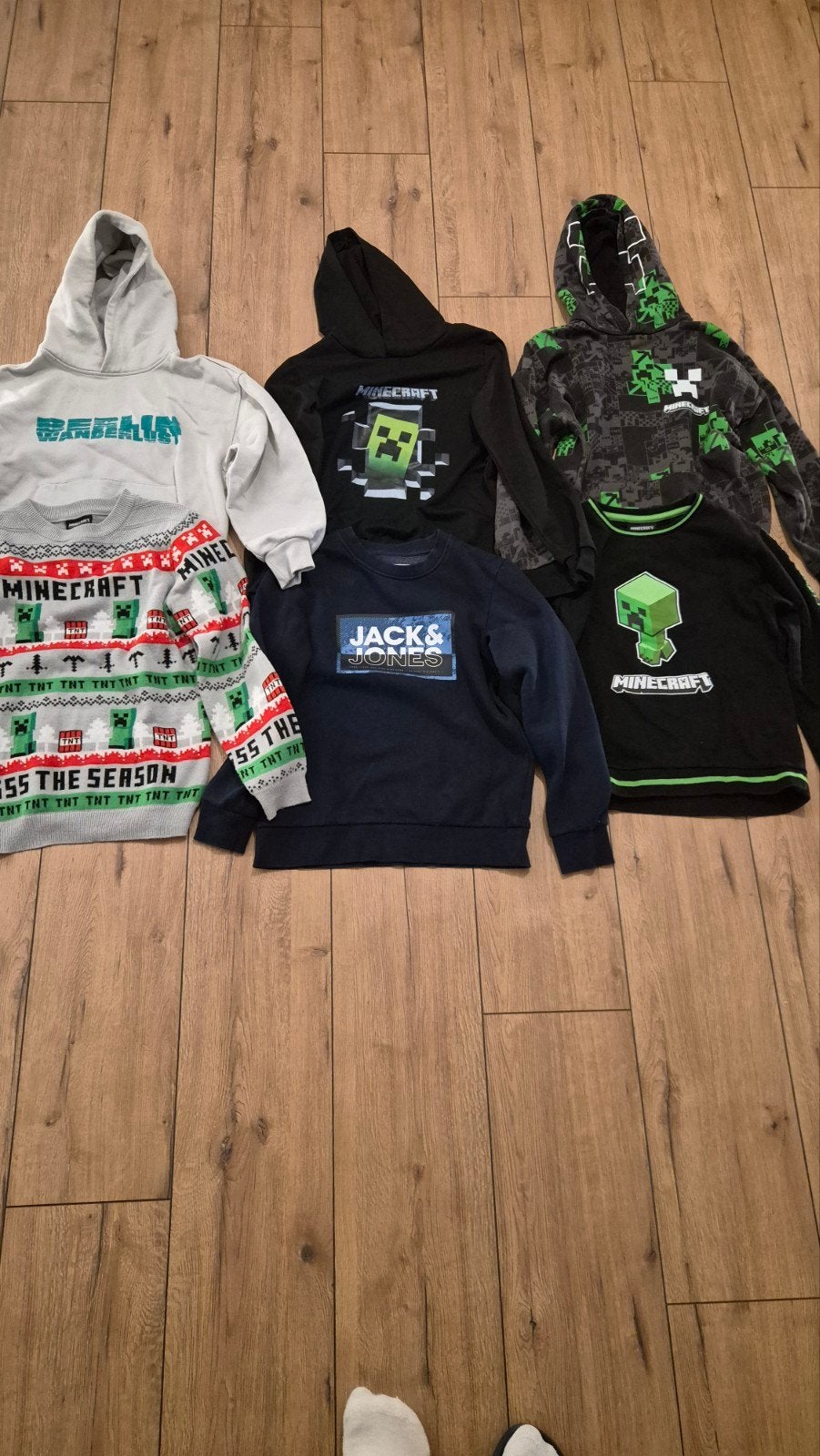 Jongens truien set maat 140 (9-10 jaar) - Minecraft, Jack&, Ophalen of Verzenden, Gebruikt, Jongen, Setje