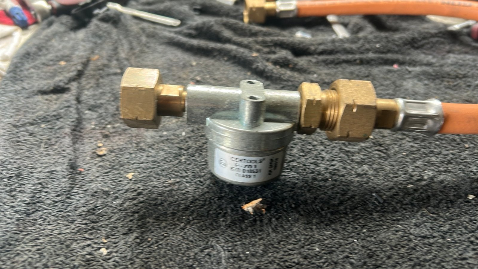 Gas lpg filter met slang, Ophalen of Verzenden, Zo goed als nieuw