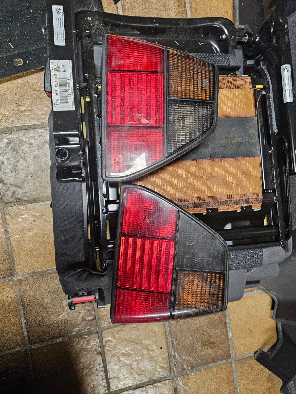 Zeer mooie gebruikte achterlichten vw golf 2 zwart rood, Auto-onderdelen, Verlichting, Ophalen of Verzenden, Gebruikt, Volkswagen