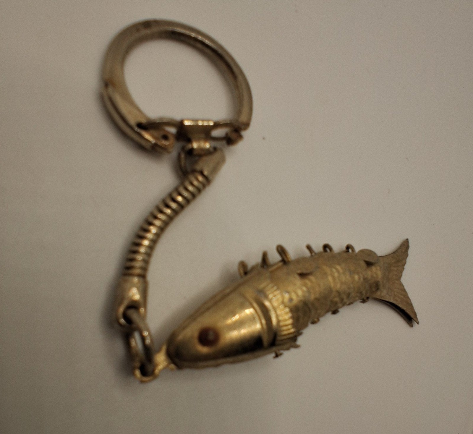 Vintage Jaren '60 Beweegbare Vis Sleutelhanger, Ophalen of Verzenden, Gebruikt