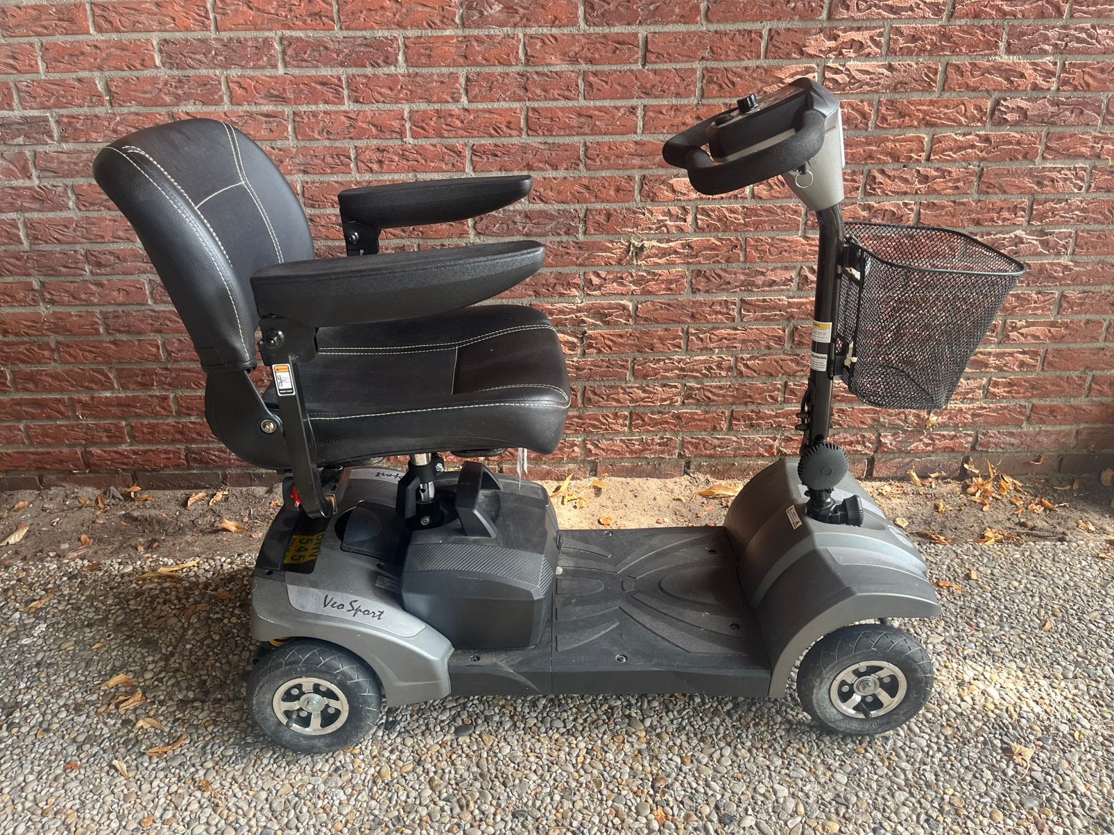 Opvouwbare inklapbare scootmobiel *nieuwe accu’s*, 10 km/u of minder, Gebruikt, 16 t/m 25 km, Ophalen