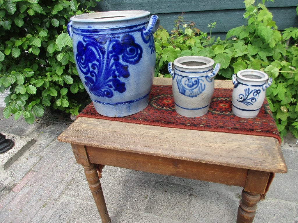 keulse pot - blauw keulse pot - inmaakpot, Ophalen