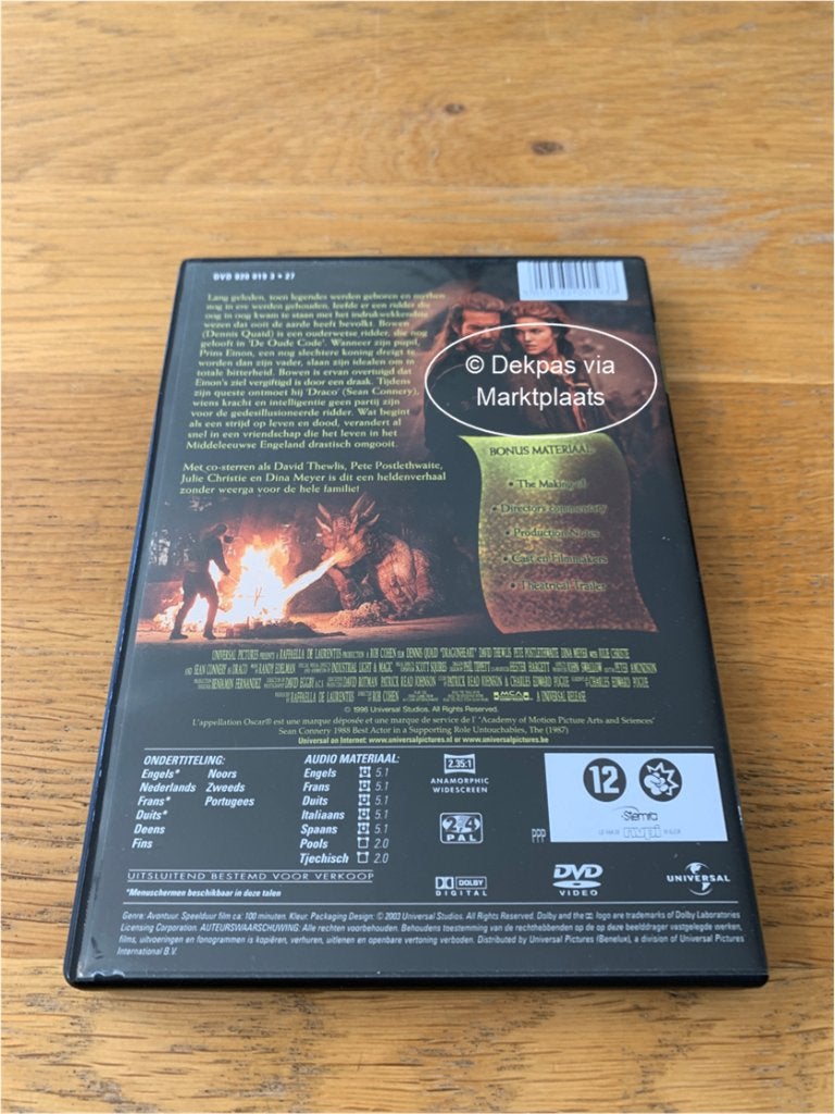 Dvd's Dragonheart 1 en 2 - NL-Uitgaves, Vanaf 12 jaar, Ophalen of Verzenden, Gebruikt