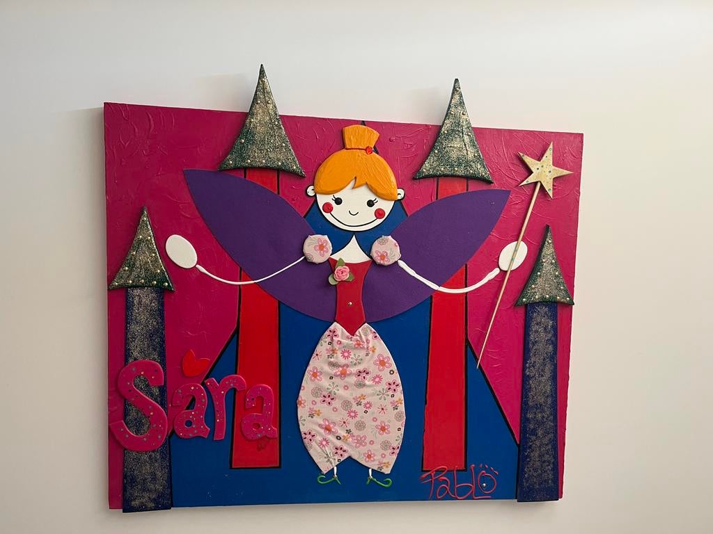 Kinder Schilderij Sara met prinses, Ophalen, Gebruikt, Oorspronkelijke maker, Schilderij