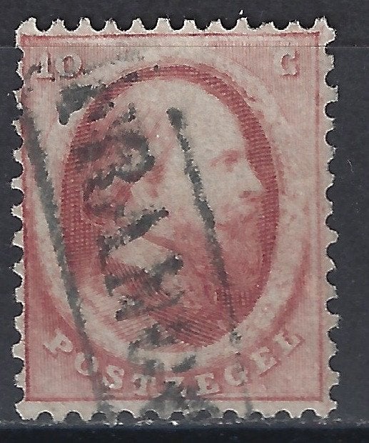 NVPH 5 gebruikt Willem III 1864 ; OUD NEDERLAND p/stuk, Postzegels en Munten, Ophalen of Verzenden, T/m 1940, Gestempeld
