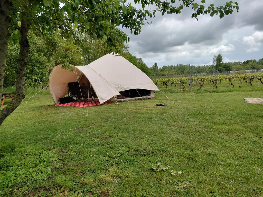 Obelink Easy Air 4 Bell Tent - Opblaasbare 4-persoons tent, Caravans en Kamperen, Tenten, Ophalen of Verzenden, Gebruikt, Tot en met 4