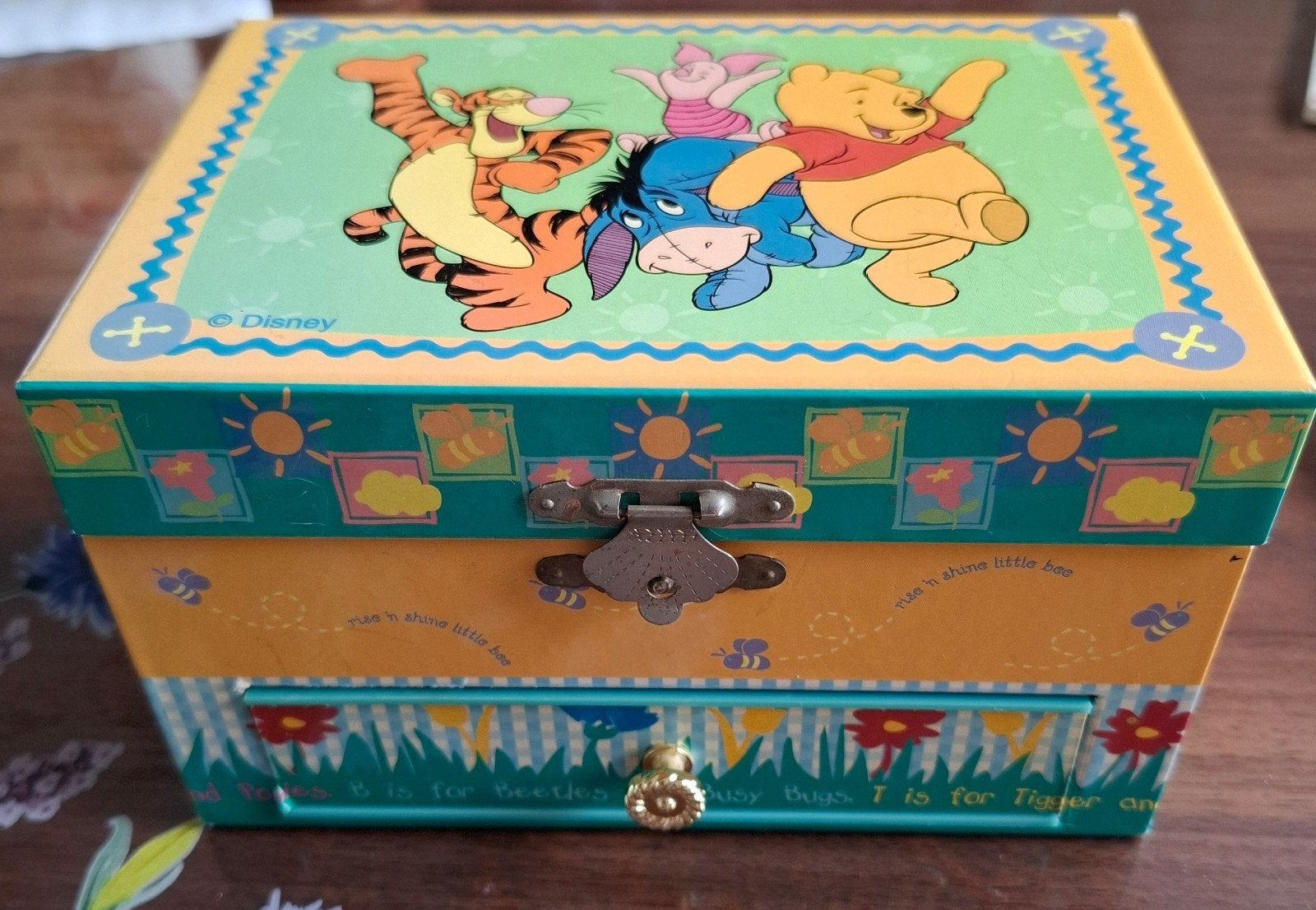 Disney Winnie de Poeh Muziekdoosje met Lade, Ophalen of Verzenden