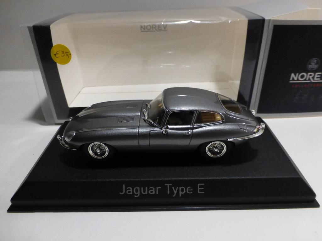 Norev Jaguar E Type grijs, Ophalen of Verzenden, Nieuw, Auto, Norev