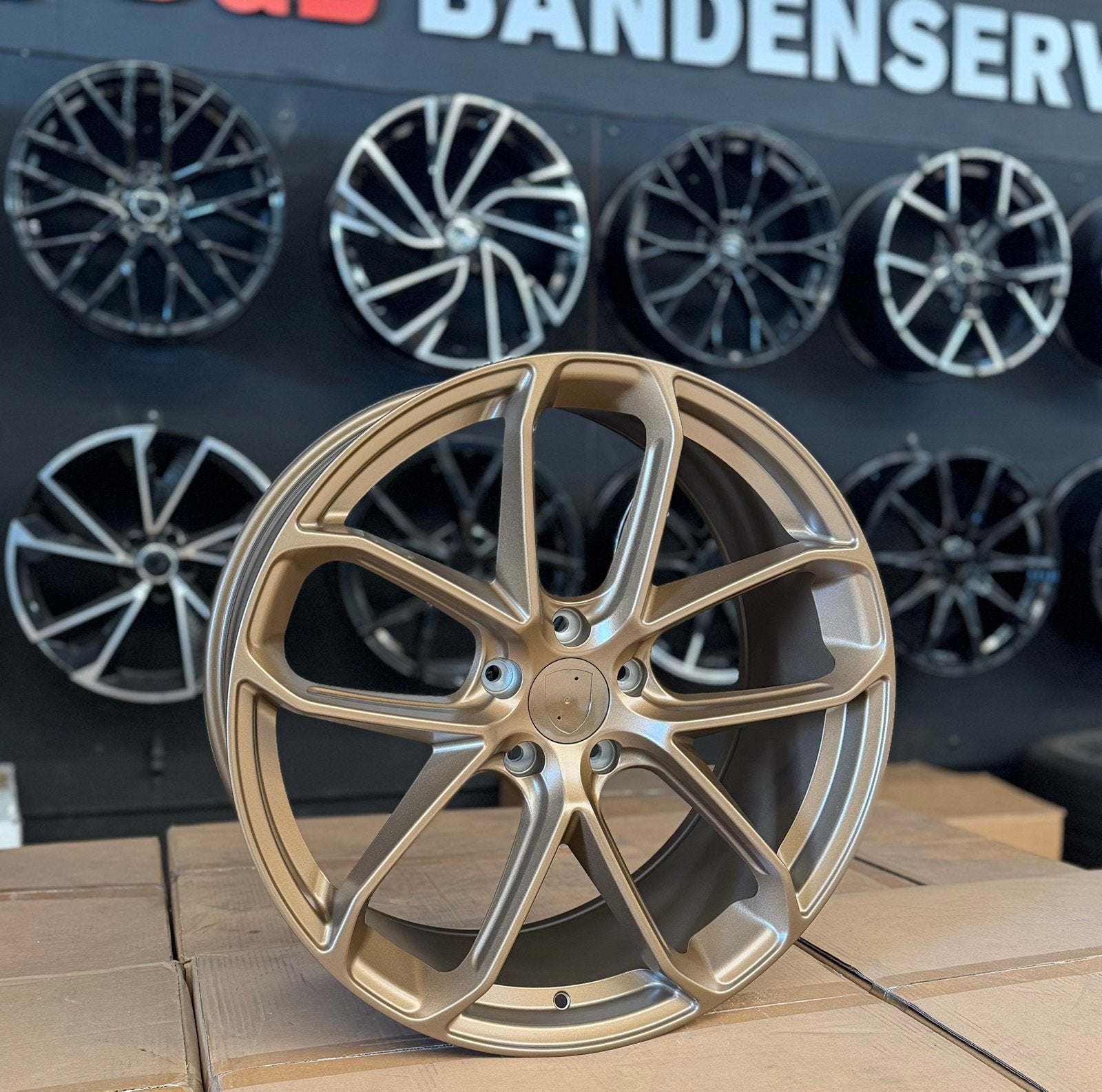 22 inch turbo gt look velgen 5x130 Porsche cayenne coupe, Velg(en), 285 mm, Nieuw, Overige maten