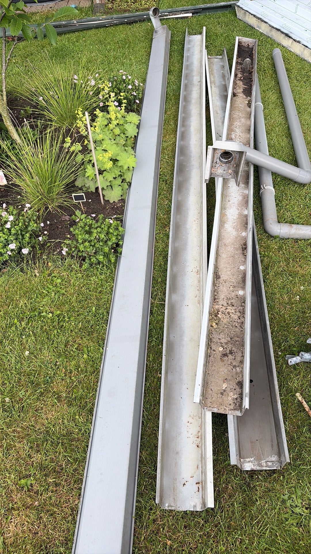 Pvc bakgoten/ dakgoten, Doe-het-zelf en Verbouw, Buizen en Afvoer, Ophalen, Pvc, 80 mm of meer, Dakgoot