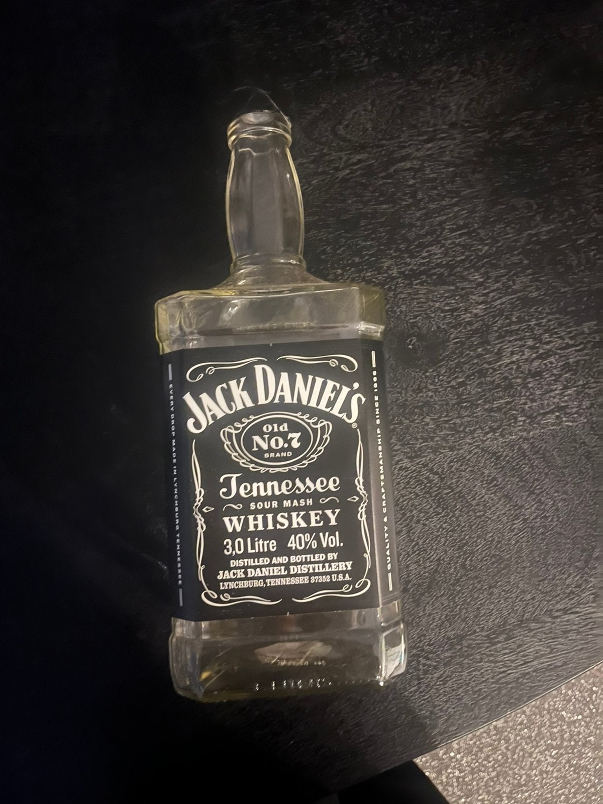 Lege Jack daniels 3liter, Ophalen, Gebruikt, Verpakking