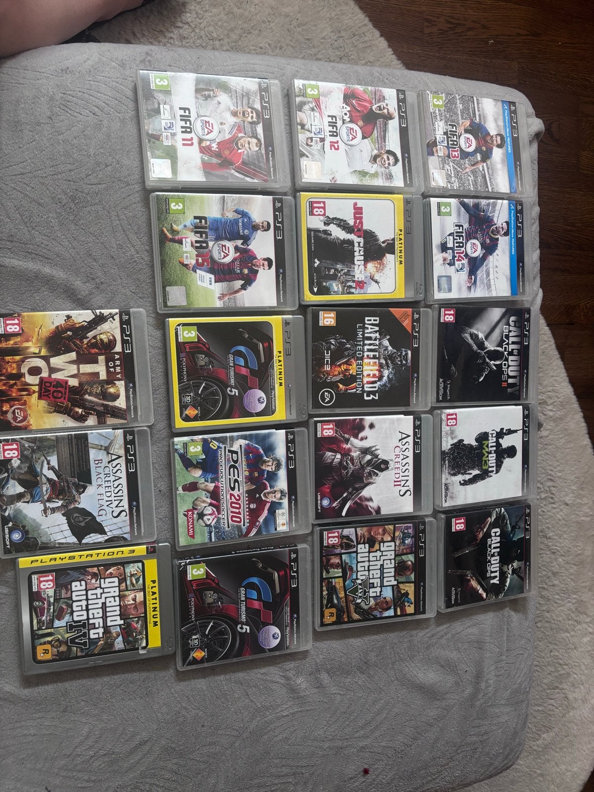 PS3 Slim met 2 controllers en 18 games, Spelcomputers en Games, Met 2 controllers, Ophalen of Verzenden, 120 GB, Slim