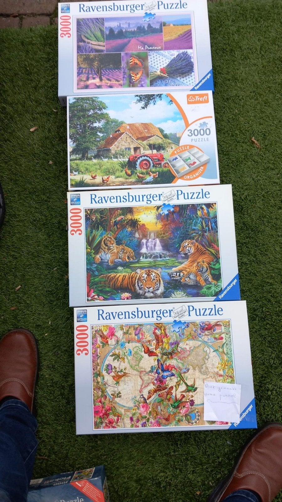 4 Ravensburger en Trefl puzzels - 3000 stukjes, Ophalen, Meer dan 1500 stukjes, Gebruikt, Legpuzzel