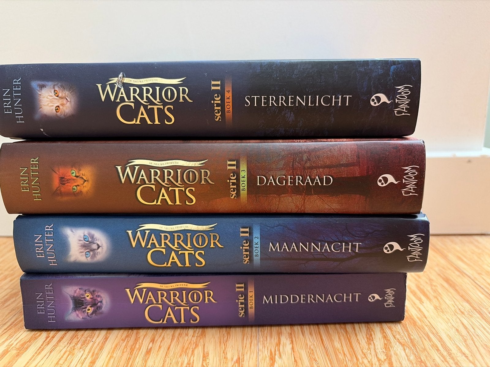 Warrior Cats Serie II Boeken 1-4: Middernacht, Maannacht, Da, Boeken, Ophalen of Verzenden, Zo goed als nieuw, Nederland