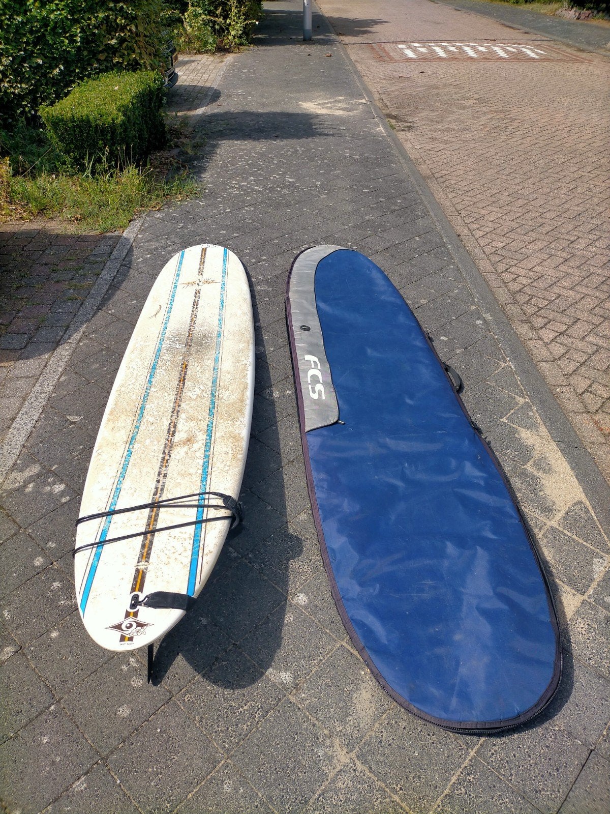 Bic Longboard Surfboard 9.4 Nat Young Noserider met Boardbag, Watersport en Boten, Ophalen, Gebruikt, Longboard, Met koord
