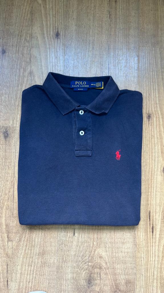 Marineblauwe Ralph Lauren Polo, Ophalen of Verzenden, Zo goed als nieuw, Maat 46 (S) of kleiner, Blauw