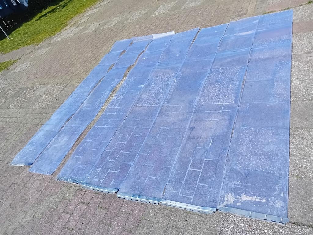 Pvc stroken gordijn, Ophalen, Zo goed als nieuw, 15 m² of meer, Zeil