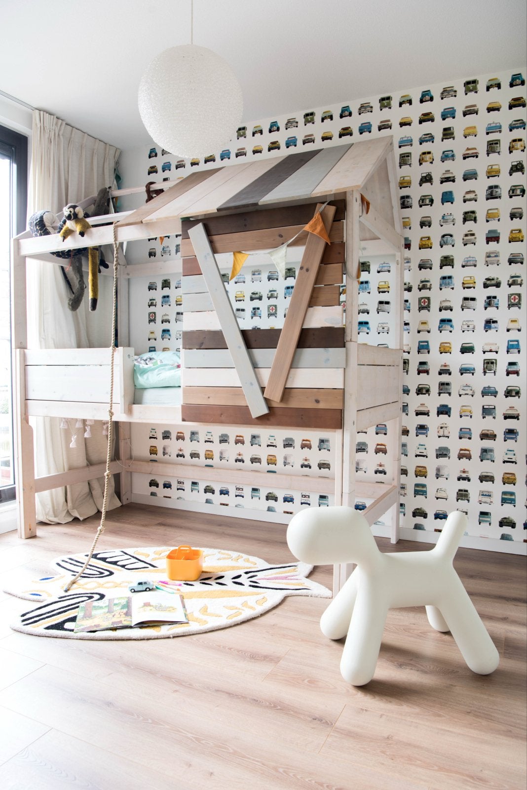 Lifetime Boomhut Hoogslaper 90x200 - Avontuurlijk Kinderbed, Ophalen, Gebruikt, Eenpersoons, 200 cm