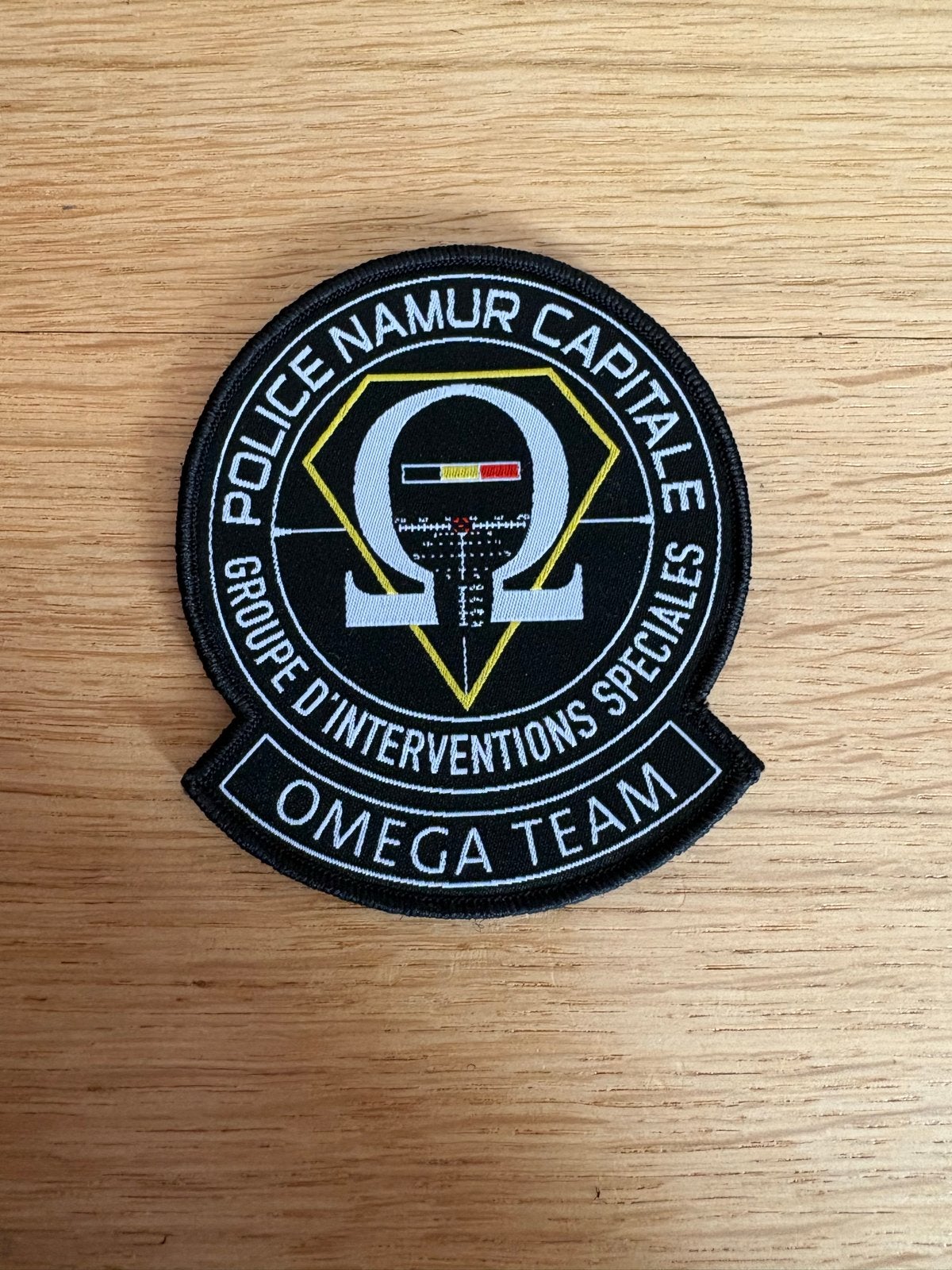 Politie patch Police Namur Capitale Omega Team patch, Verzamelen, Ophalen of Verzenden, Overige soorten, Amerika, Embleem of Badge