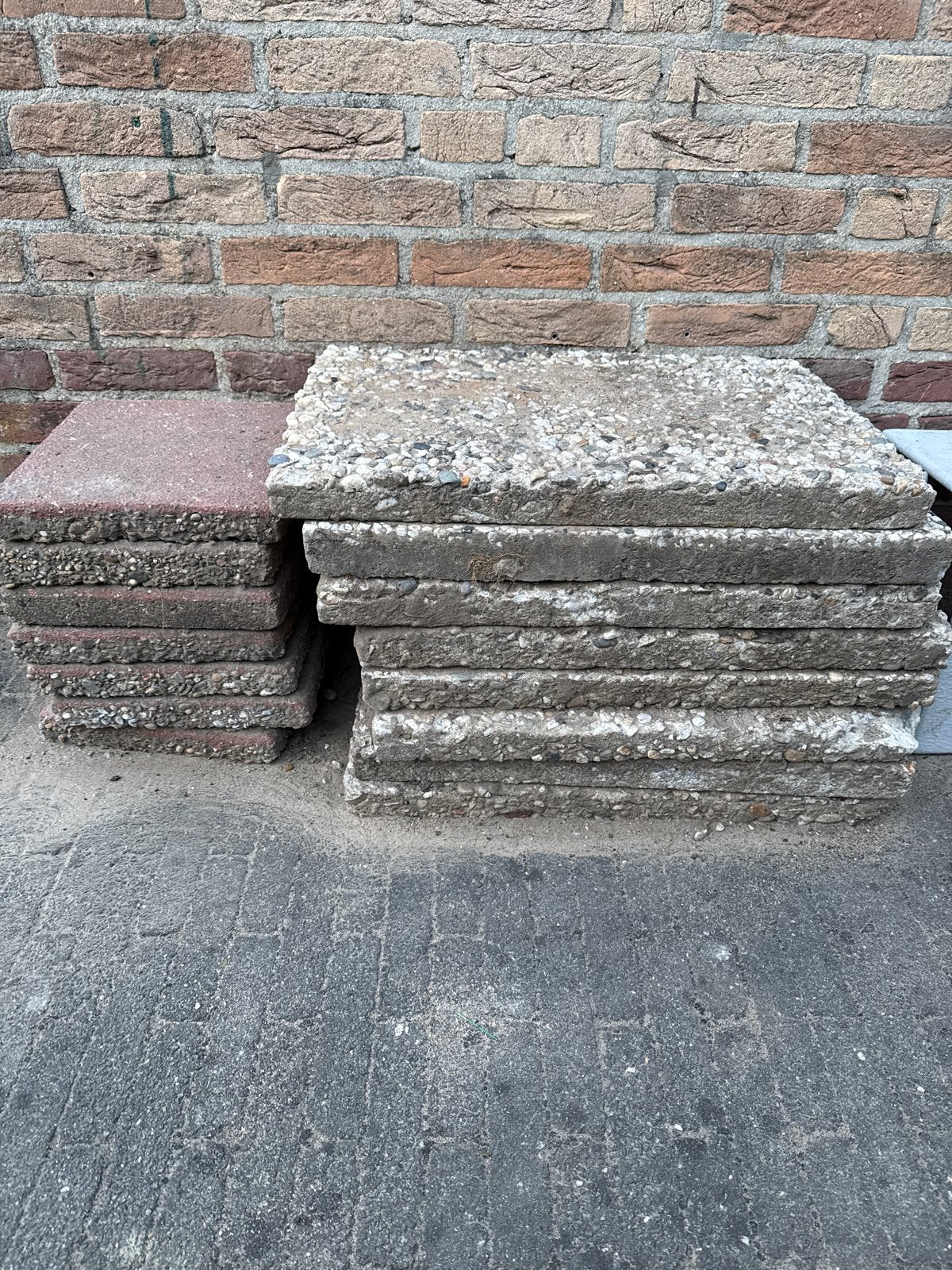 Gebruikte terrastegels en klinkers, Tuin en Terras, Tegels en Klinkers, Ophalen, Gebruikt, Klinkers, 10 m² of meer