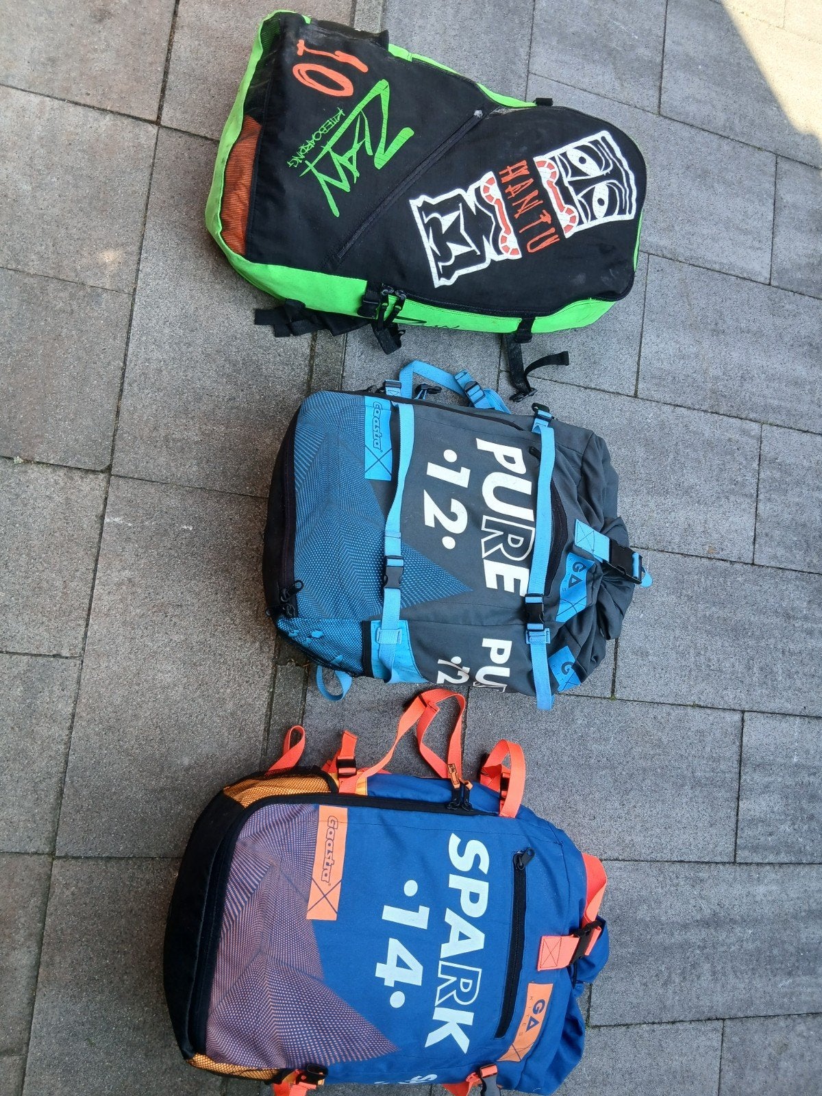 3 kites; 2 Gaastra 14m2018 en12m2019 & Zian 10m2021, Geen board, Ophalen of Verzenden, Zo goed als nieuw