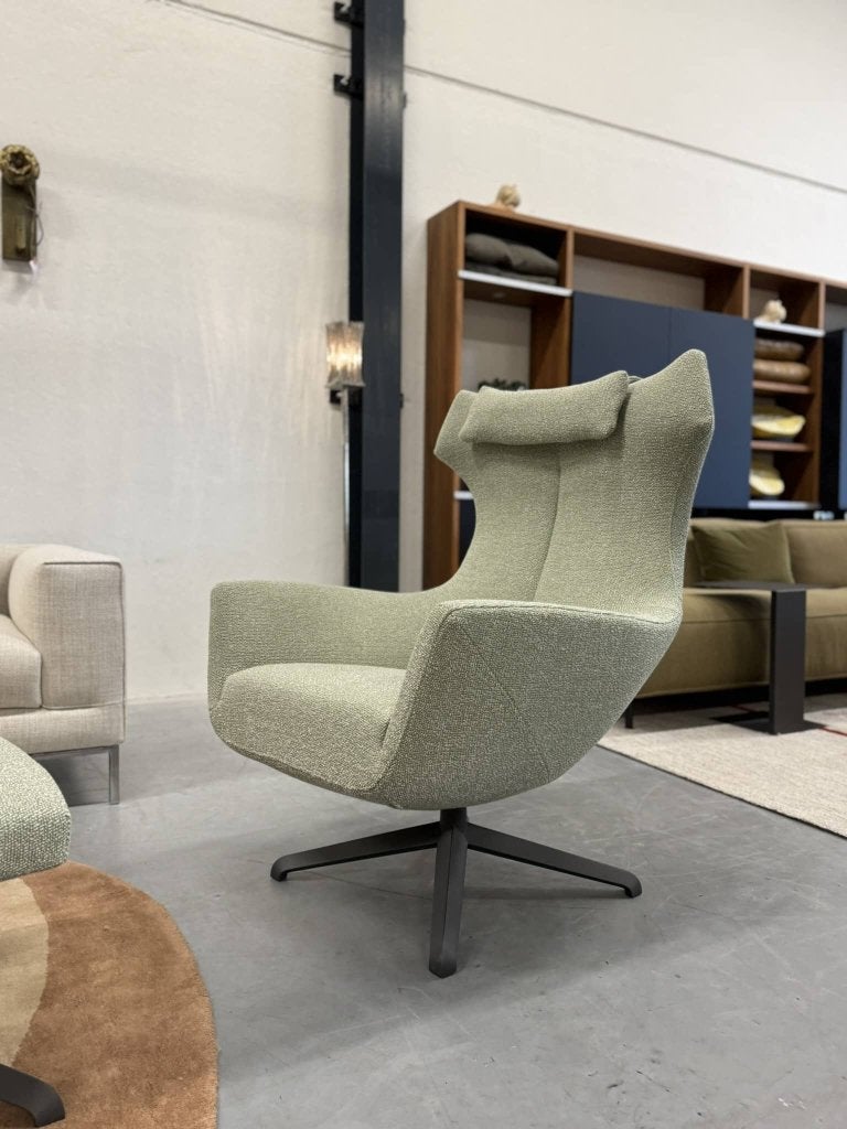 Nieuw Design on Stock Nosto Fauteuil Groen stof Poef Stoel, Gompenstraat 15, 75 tot 100 cm, Ophalen of Verzenden, Contactformulier