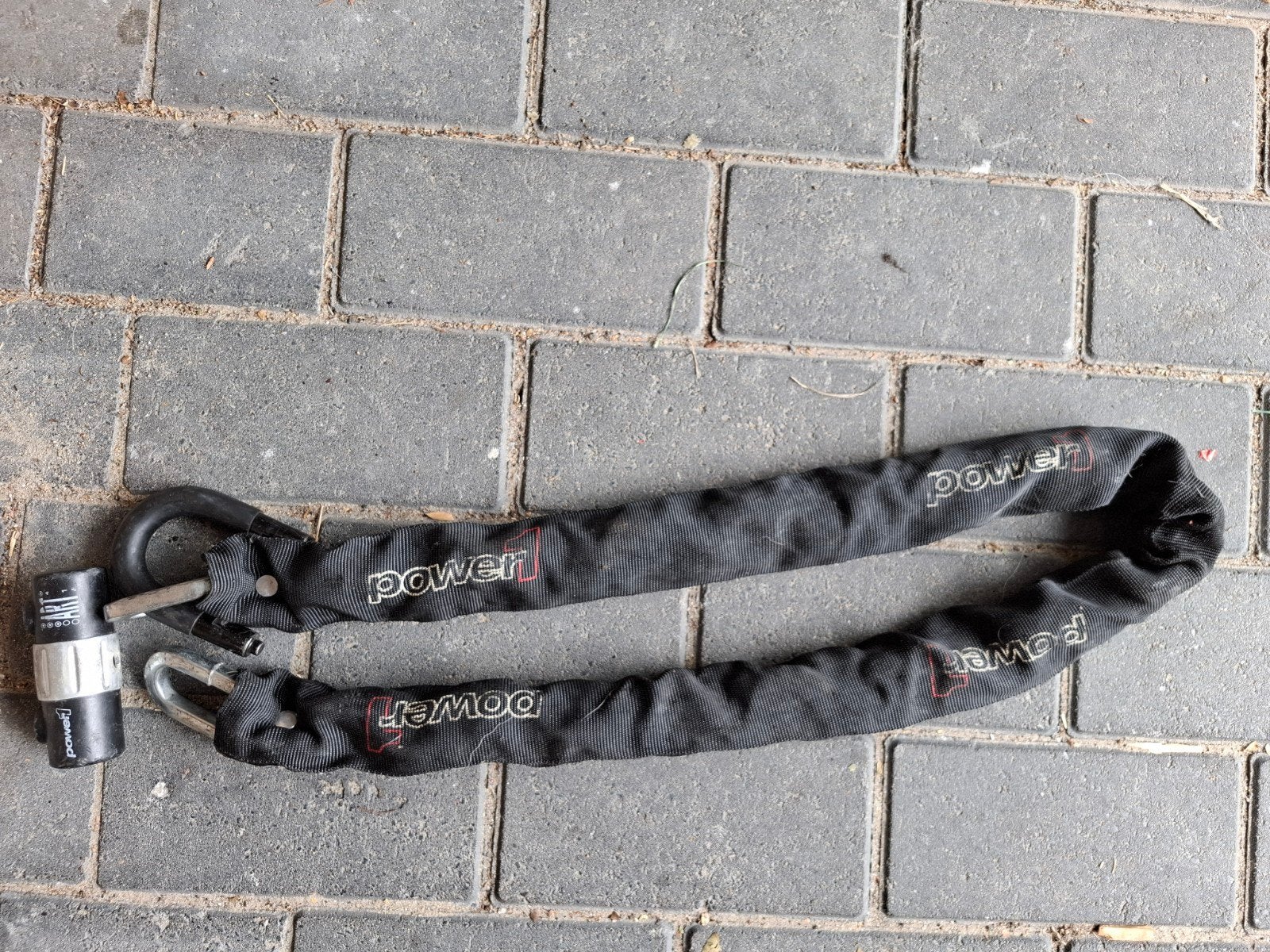 Power goedgekeurd scooterslot met alle originele sleutels, Fietsen en Brommers, Ophalen, Gebruikt