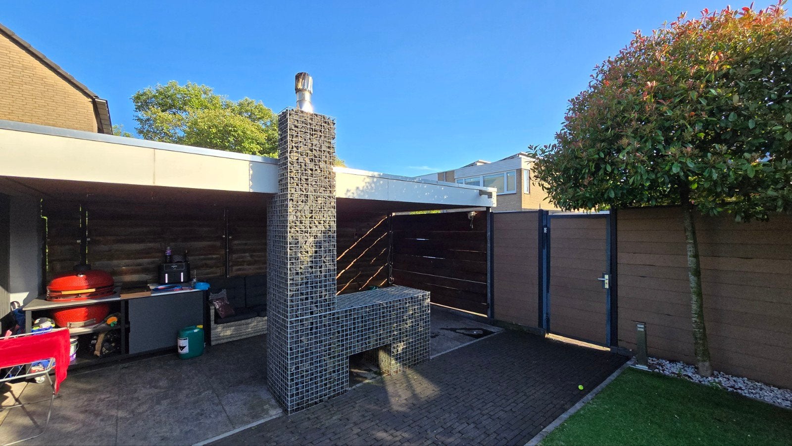 Massieve Gabion Tuinhaard / Buitenhaard – Demontabel, Ophalen, Gebruikt