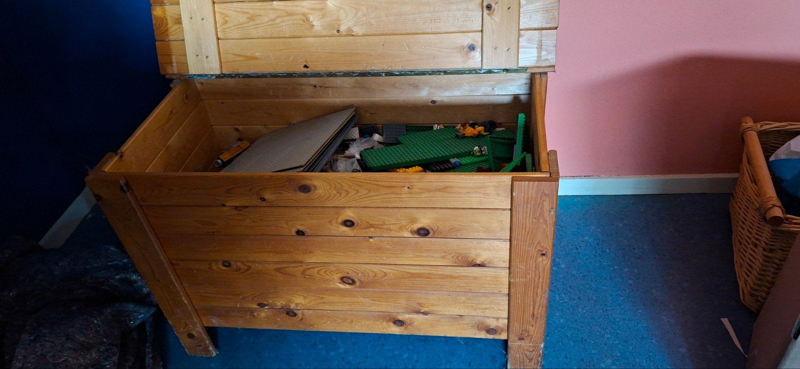 Te koop kist met lego, Ophalen, Gebruikt