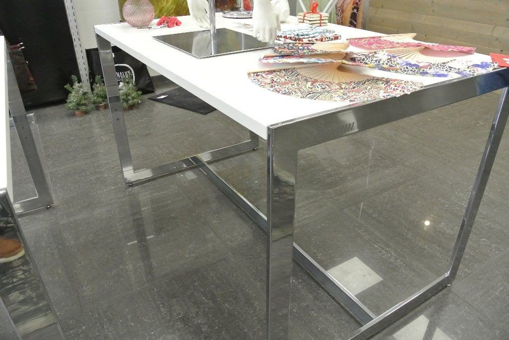 tafel, Huis en Inrichting, Tafels | Eettafels, Ophalen, Strak, Gebruikt, 100 tot 150 cm