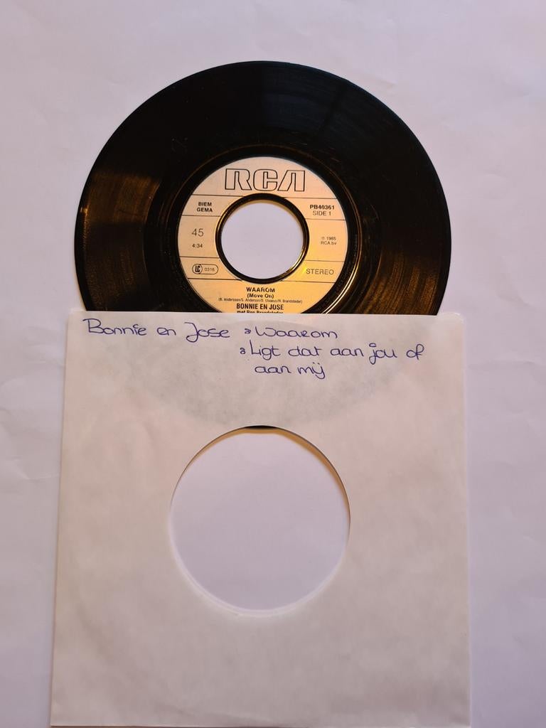 Bonnie & Jose - Waarom, Gebruikt, 7 inch, Single, Ophalen of Verzenden