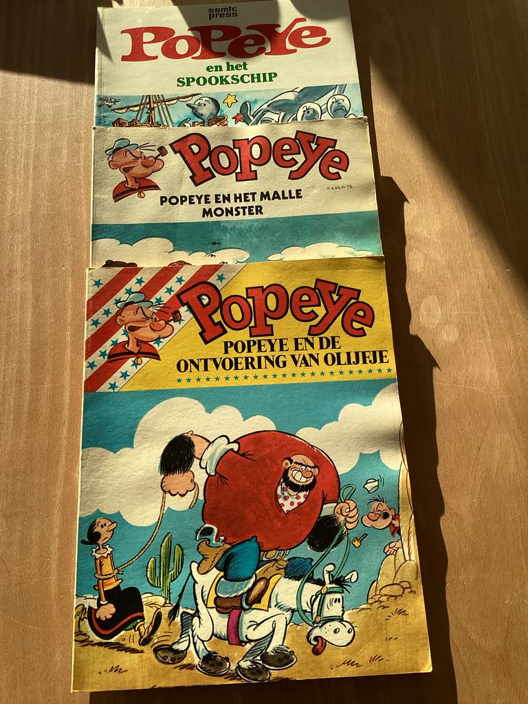 Popeye stripboeken - 3 stuks, Meerdere stripboeken, Ophalen of Verzenden, Gelezen