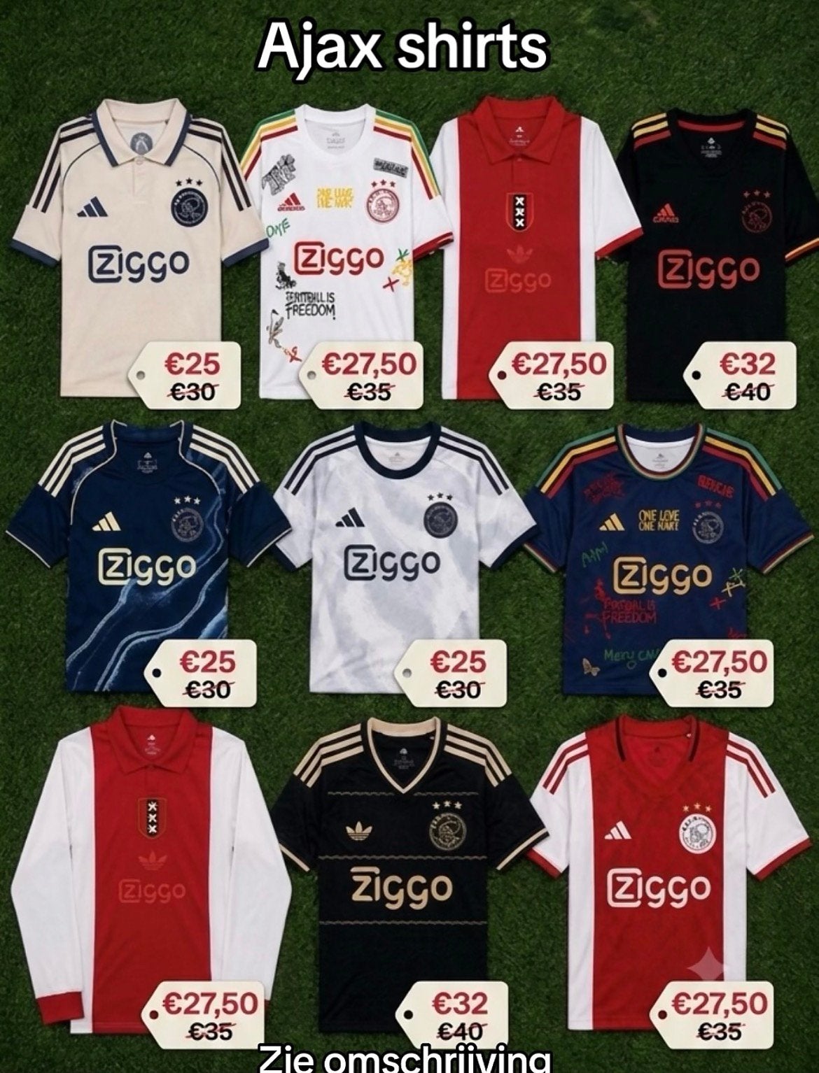 Ajax shirts️, Maat M, Ophalen of Verzenden, Nieuw, Shirt
