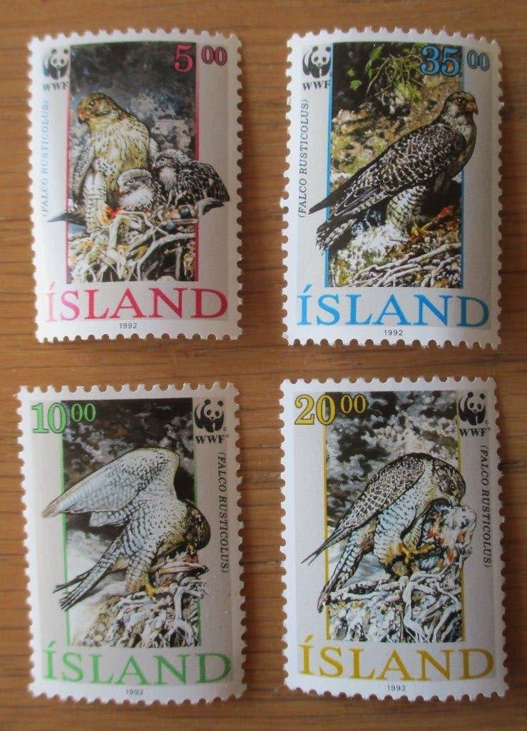 IJsland, WWF serie Giervalk, Verzenden, Postfris, Dier of Natuur