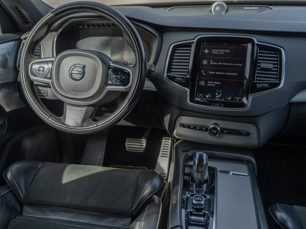 Volvo XC90 2.0 T8 Twin Engine AWD R-Design - PANORAMADAK - B, Gebruikt, 1969 cc, 7 stoelen, Zwart