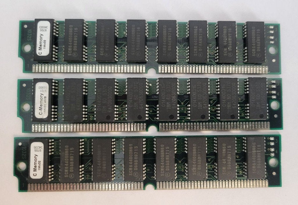 3x 4MB PS/2 72-pins (FPM) RAM SIMM 60ns, Computers en Software, Ophalen of Verzenden, Overige soorten, Desktop, 60ns (nanoseconden)