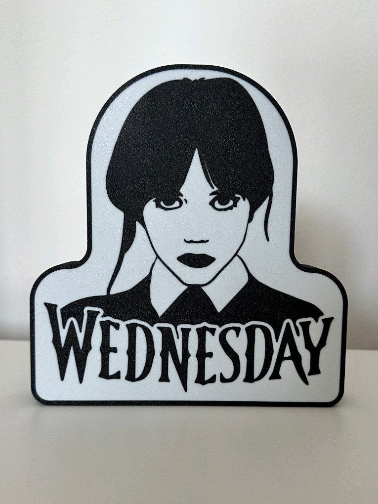 Wednesday Addams LED Lamp - Uniek Decoratiestuk, Ophalen of Verzenden, Nieuw