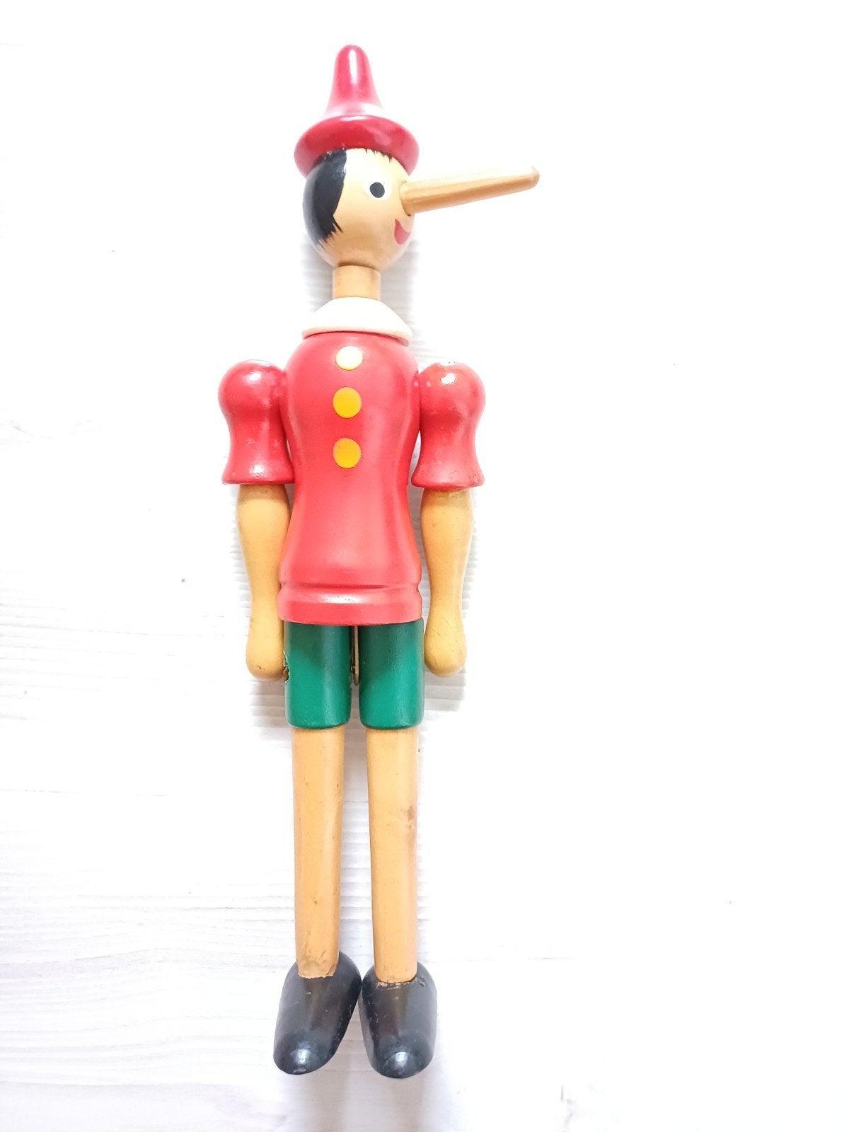 Houten Pinokkio pop - Vintage speelgoed, Ophalen of Verzenden, Gebruikt