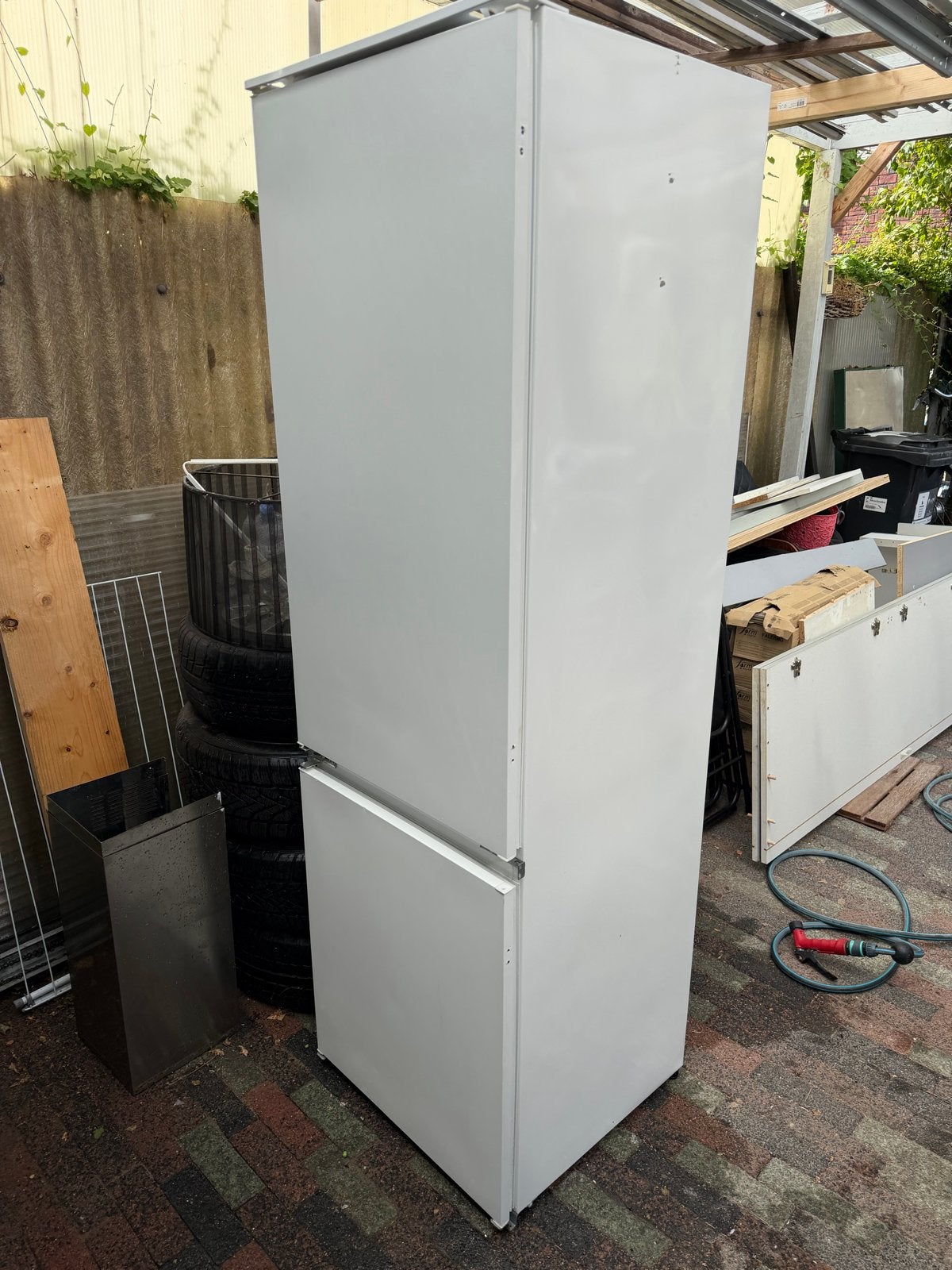 Zanussi Koel-vriescombinatie - 272L inhoud, 178cm hoog, Ophalen, Gebruikt, 200 liter of meer, Met aparte vriezer