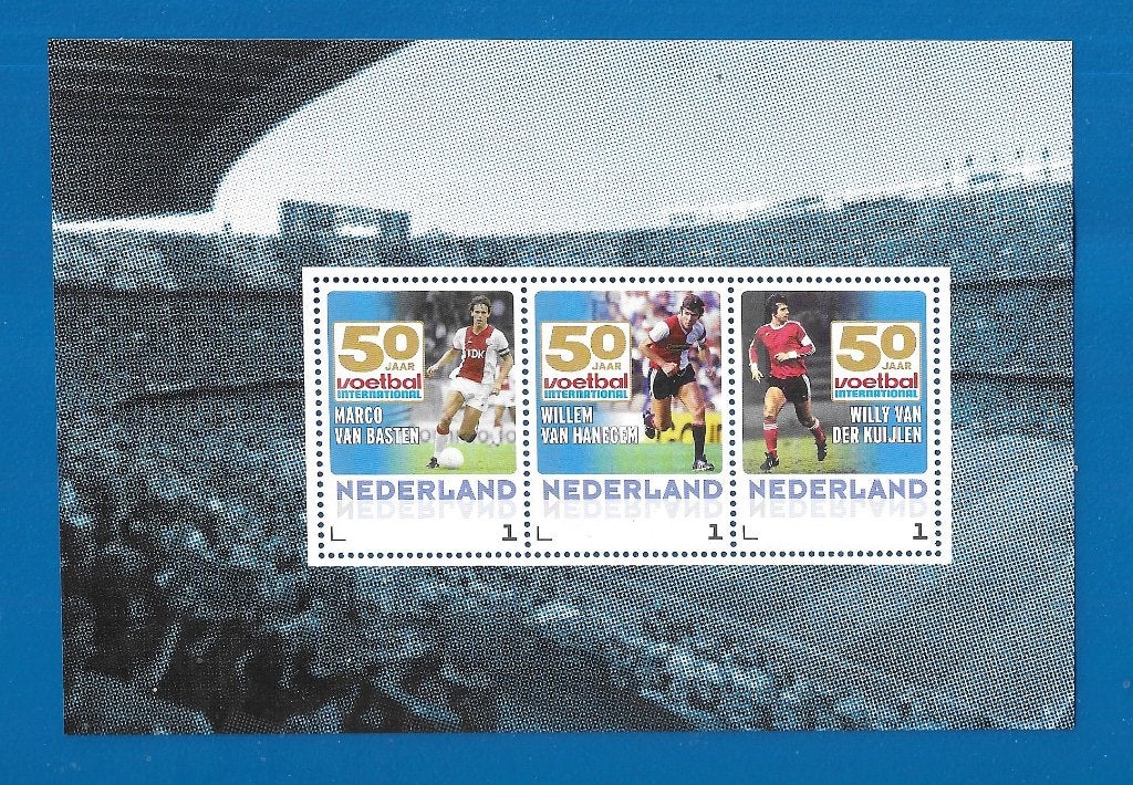 Postzegelvel 50 jaar Voetbal Internationaal - 2015, Verzenden, Na 1940, Postfris