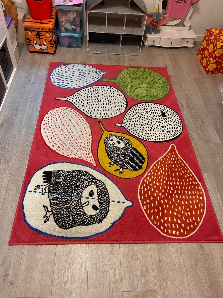 Ikea Gülort tapijt kinderkamer, Ophalen, 100 tot 150 cm, Groen, Zo goed als nieuw